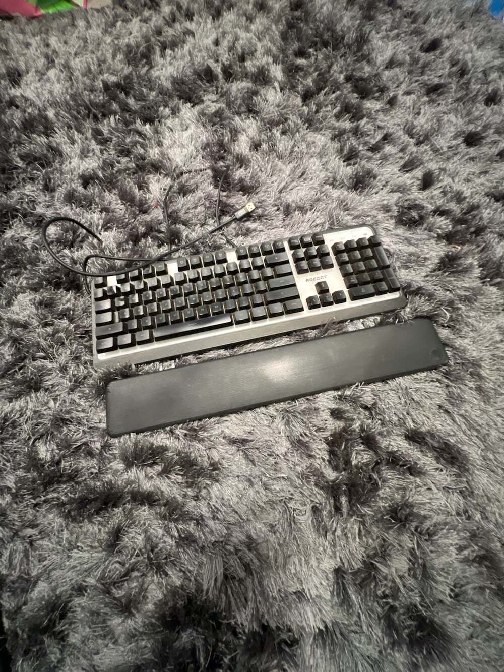 Roccat Magma Membrane RGB Gaming Keyboard with Wrist Rest